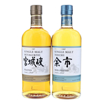 Nikka Miyagikyo Peated and Yoichi Non Peated 2021 2 Bottles Set