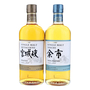 Nikka Miyagikyo Peated and Yoichi Non Peated 2021 2 Bottles Set